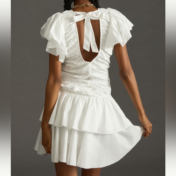 Anthropologie Love The Label Ruffled Mini Dress - Picture 2 of 5